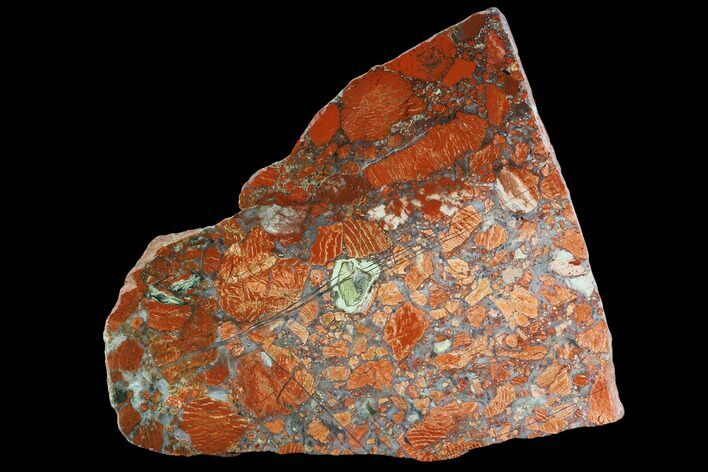 Polished Brecciated Snakeskin Jasper Slab - Western Australia #96248